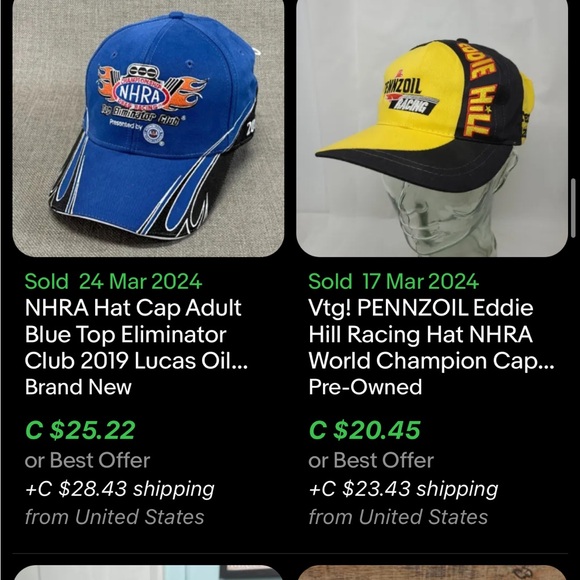 Vintage NHRA Top Eliminator Club Hat / New / 2004 / U.S Nationals - Picture 6 of 7